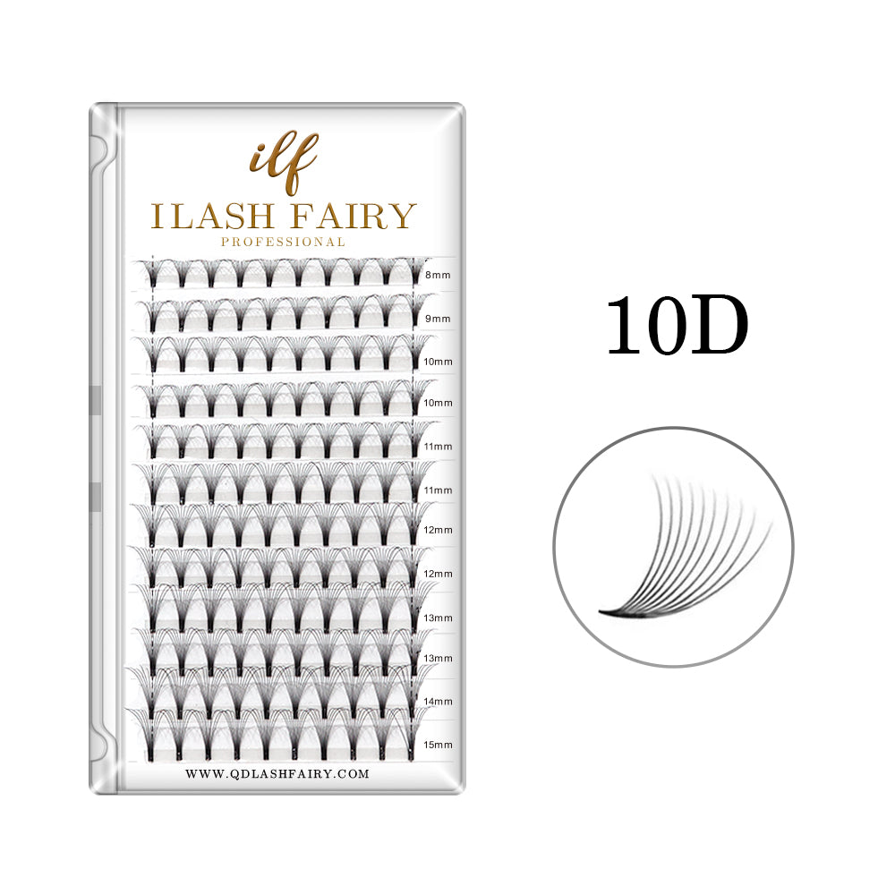 10D Premade Fans Volume short Stem Lashes