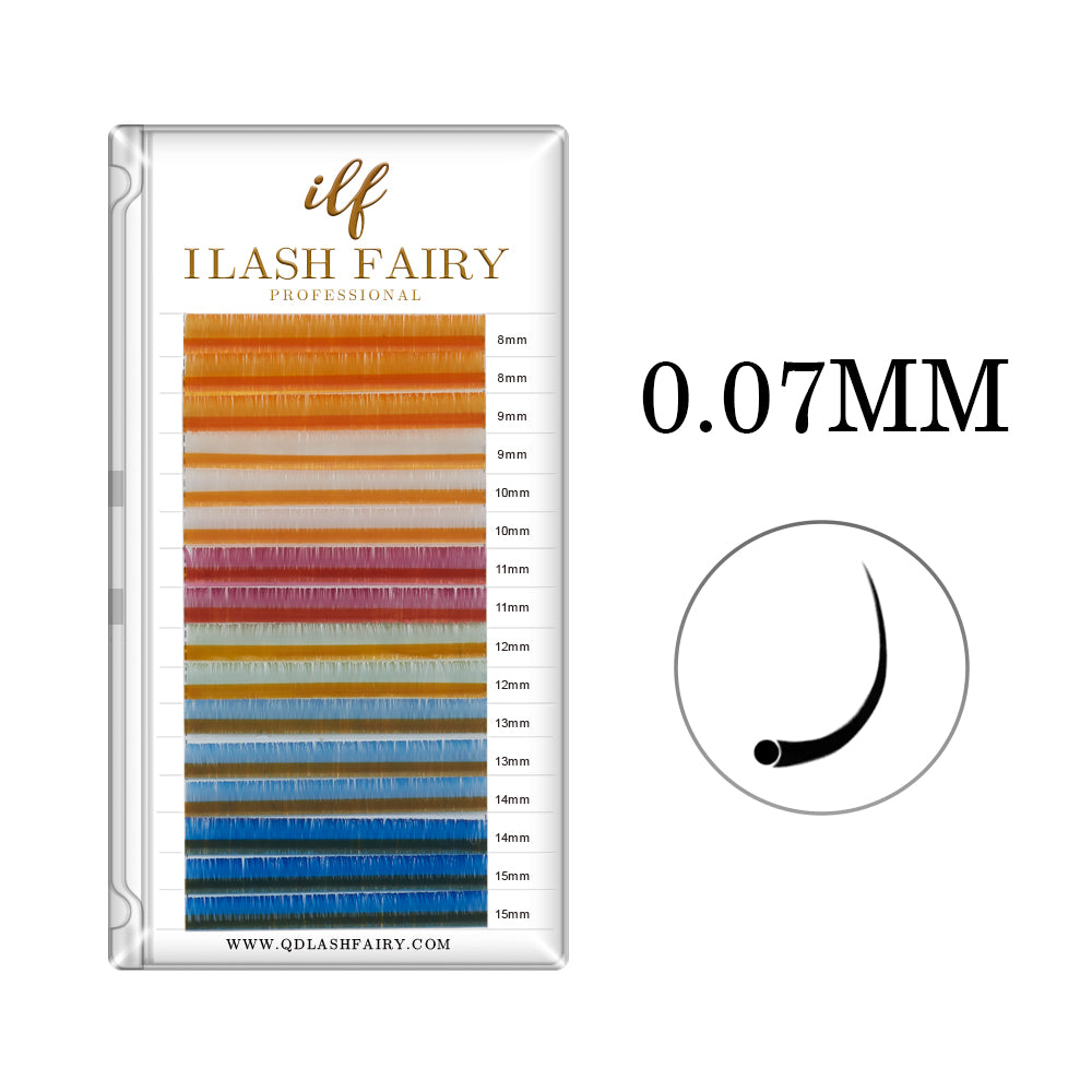 0.07MM COLORFUL LASHES EXTENSION