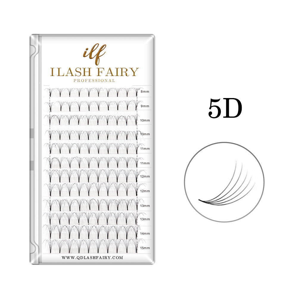 5D Premade Fans Volume short Stem Lashes