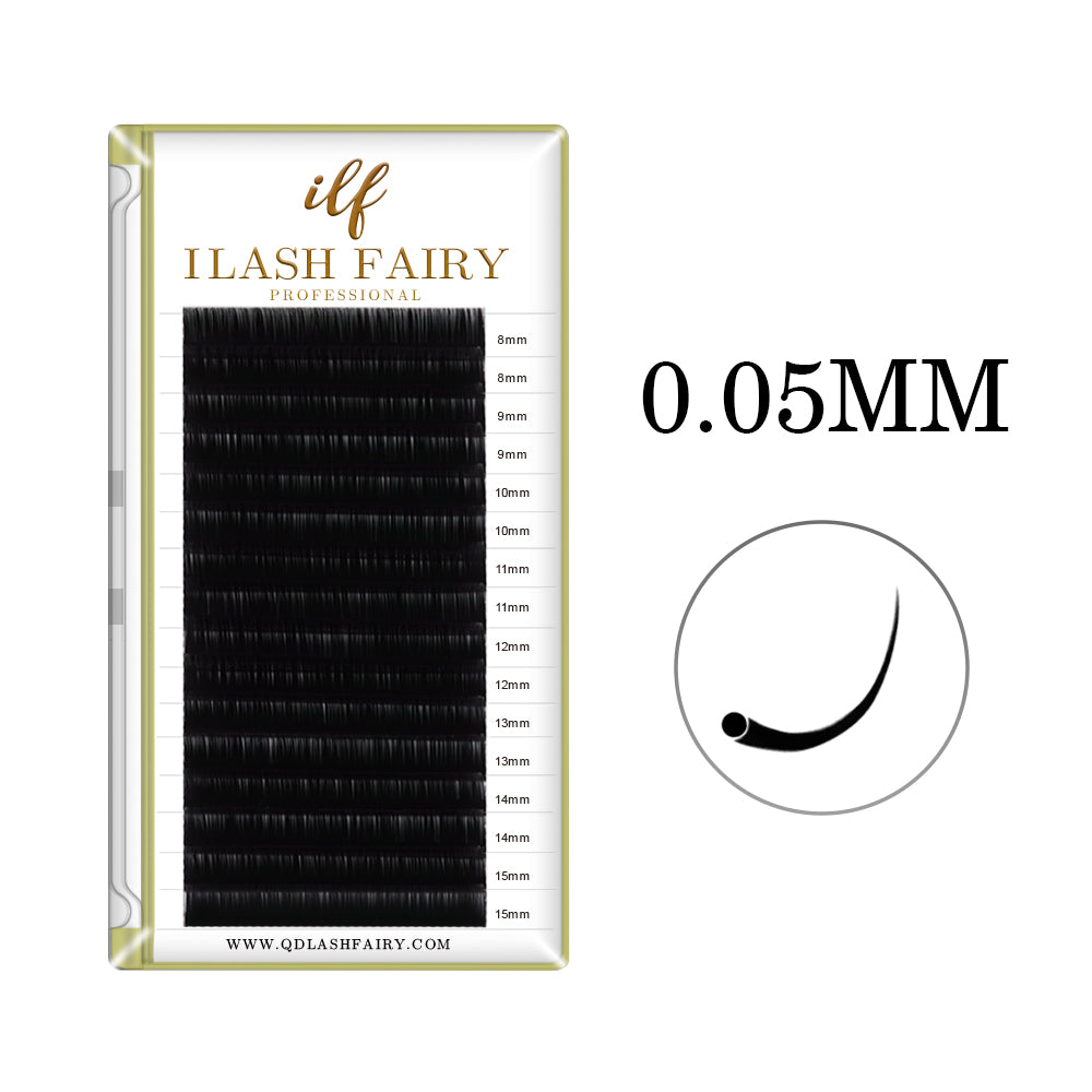 0.05MM Ultra Black Volume Eyelash Extensions